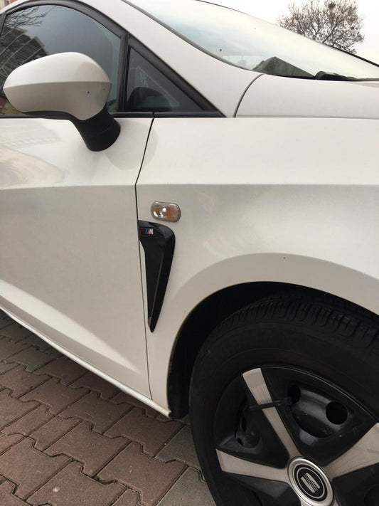 ST Logolu Piano Black Esnek Çamurluk Venti Izgarası Sağ Sol 2 Adet image 0
