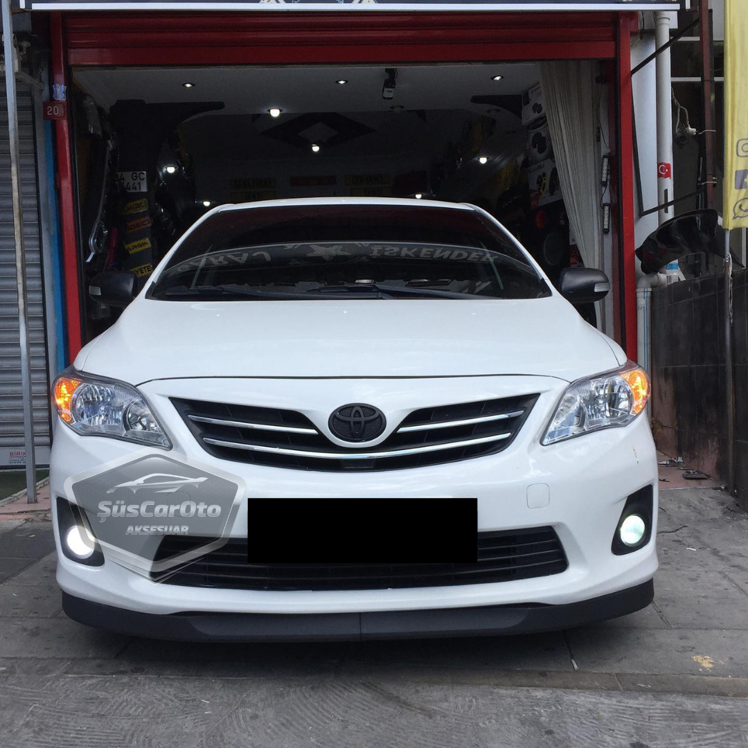 Toyota Corolla E140 2006-2012 Uyumlu Üniversal Astra H lip Esnek Ön Lip 2 Parça Tampon Altı Dil Karlık Ön Ek image 0