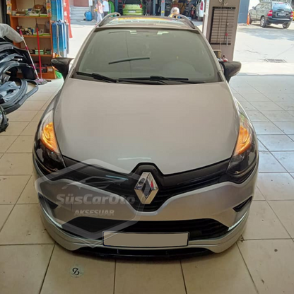 Renault Clio 4 2012-2019 Batman Yarasa Ayna Kapağı Piano Black ABS Plastik image 1