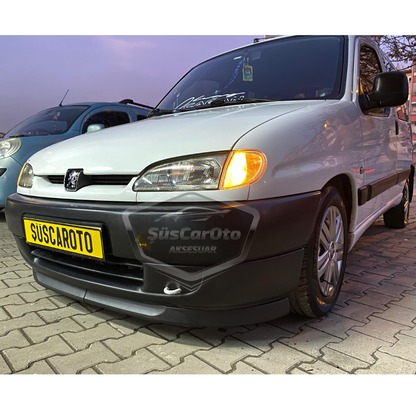Peugeot Partner 1 1996-2003 Uyumlu Üniversal Astra H lip Esnek Ön Lip 2 Parça Tampon Altı Dil Karlık Ön Ek image 1