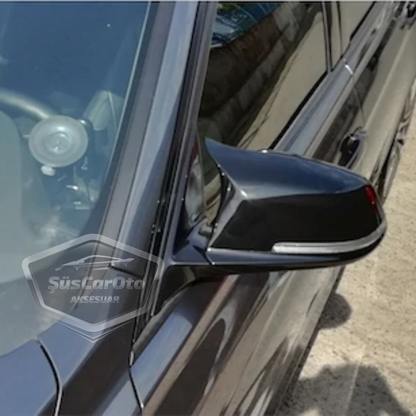 BMW F30-F32-F20 2012-2018 Batman Yarasa Ayna Kapağı Piano Black ABS Plastik image 8