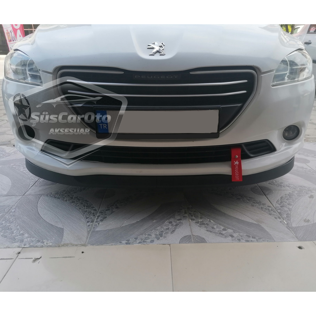 Peugeot 301 2012-2021 Uyumlu Üniversal Astra H lip Esnek Ön Lip 2 Parça Tampon Altı Dil Karlık Ön Ek image 5