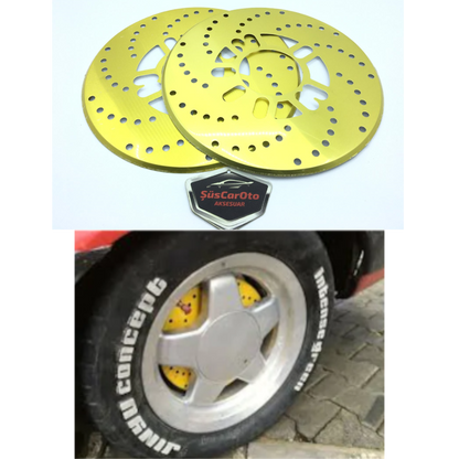 Üniversal Kampana Sacı Disk Sacı Disk Fırfırı 2'li Set 14'' ve Üzeri Sarı image 0