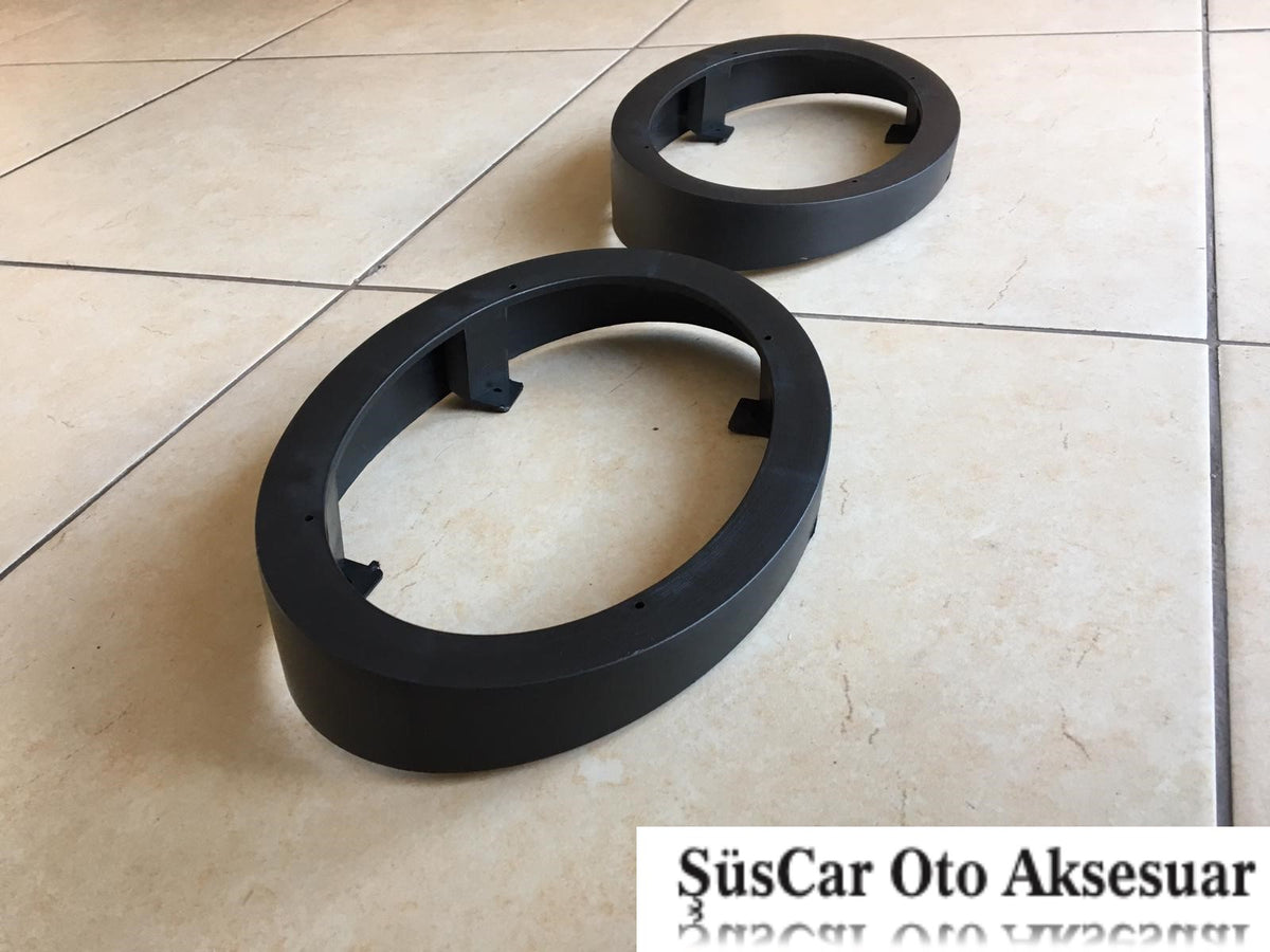 6x9 Üniversal Oval Hoparlör Yükseltici Hoparlör Kasnağı 2 Adet image 0