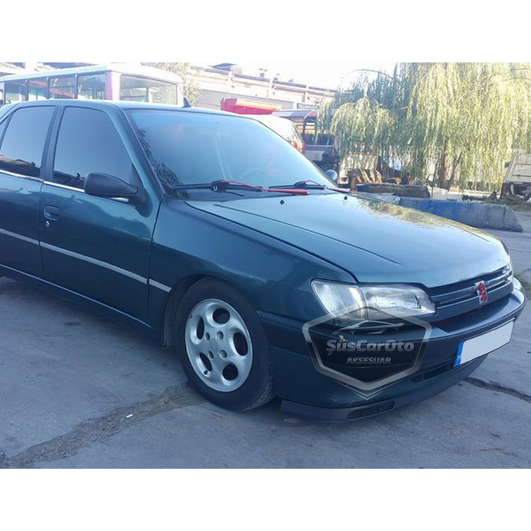 Peugeot 306 1993-2002 Uyumlu Üniversal Laguna Lip Esnek Ön Lip 2 Parça Tampon Altı Dil Karlık Ön Ek image 6