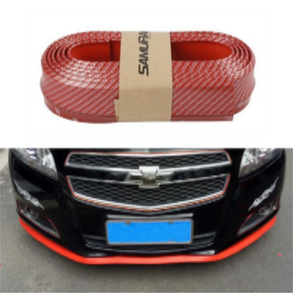 SAMURAİ Renkli Ez Lip Ön Lip Esnek Yumuşak 3M Yapışkanlı Ek 2.5 m Kırmızı Karbon image 0