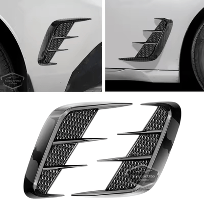 Üniversal Her Araca Uyumlu Piano Black Esnek Tampon Kaput Çamurluk Venti Izgarası Spor Görünümlü 1.Sınıf İthal Sağ Sol 2 Adet image 0