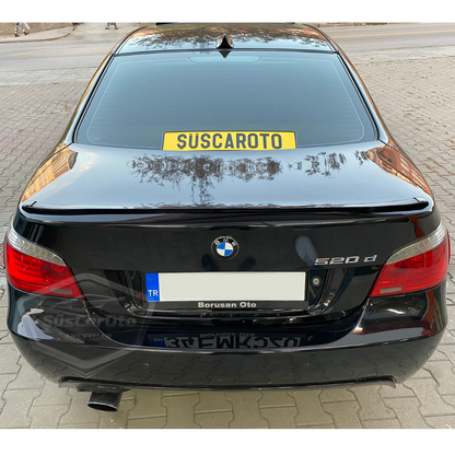 Bmw 5 Serisi E60 2003-2010 Samurai M3 Tip Bagaj Üstü Spoiler Bagaj Çıtası Piano Black Parlak Siyah image 3