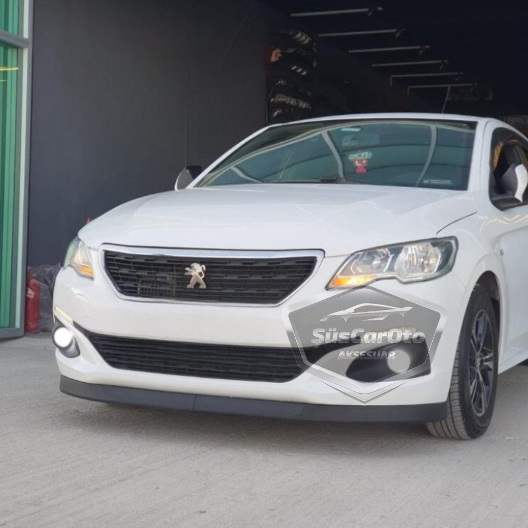 Peugeot 301 2012-2021 Uyumlu Üniversal Astra H lip Esnek Ön Lip 2 Parça Tampon Altı Dil Karlık Ön Ek image 1