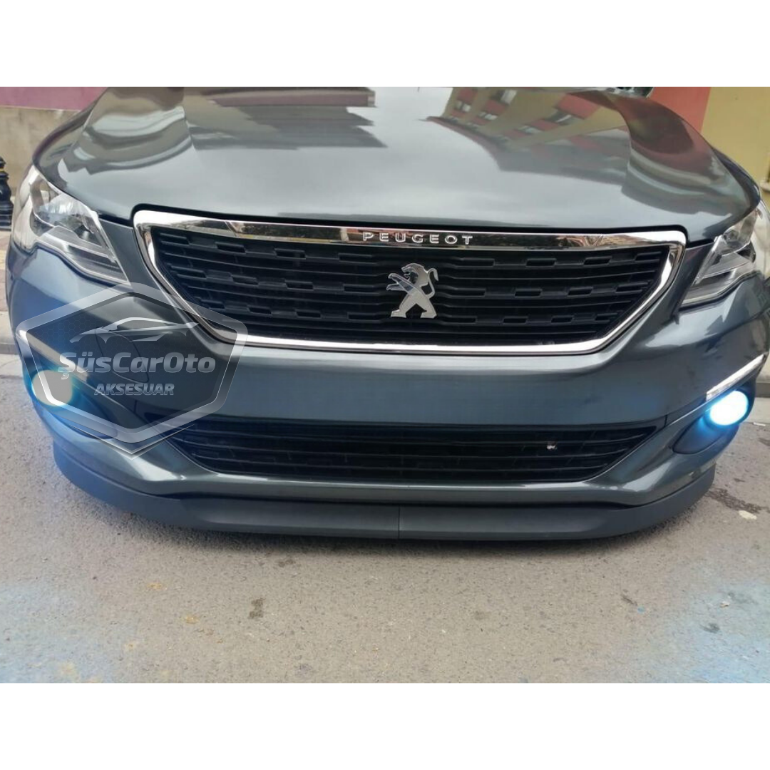 Peugeot 301 2012-2021 Uyumlu Üniversal Astra H lip Esnek Ön Lip 2 Parça Tampon Altı Dil Karlık Ön Ek image 8