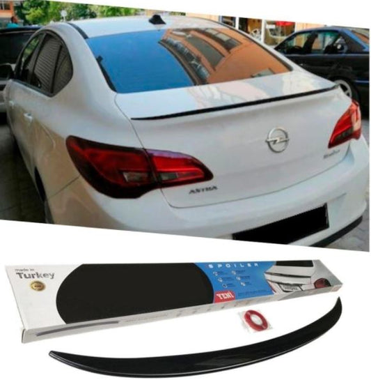 SUNPLEX Opel Astra J Sedan Bagaj Üstü Spoiler Piano Black 2010-2015 image 0