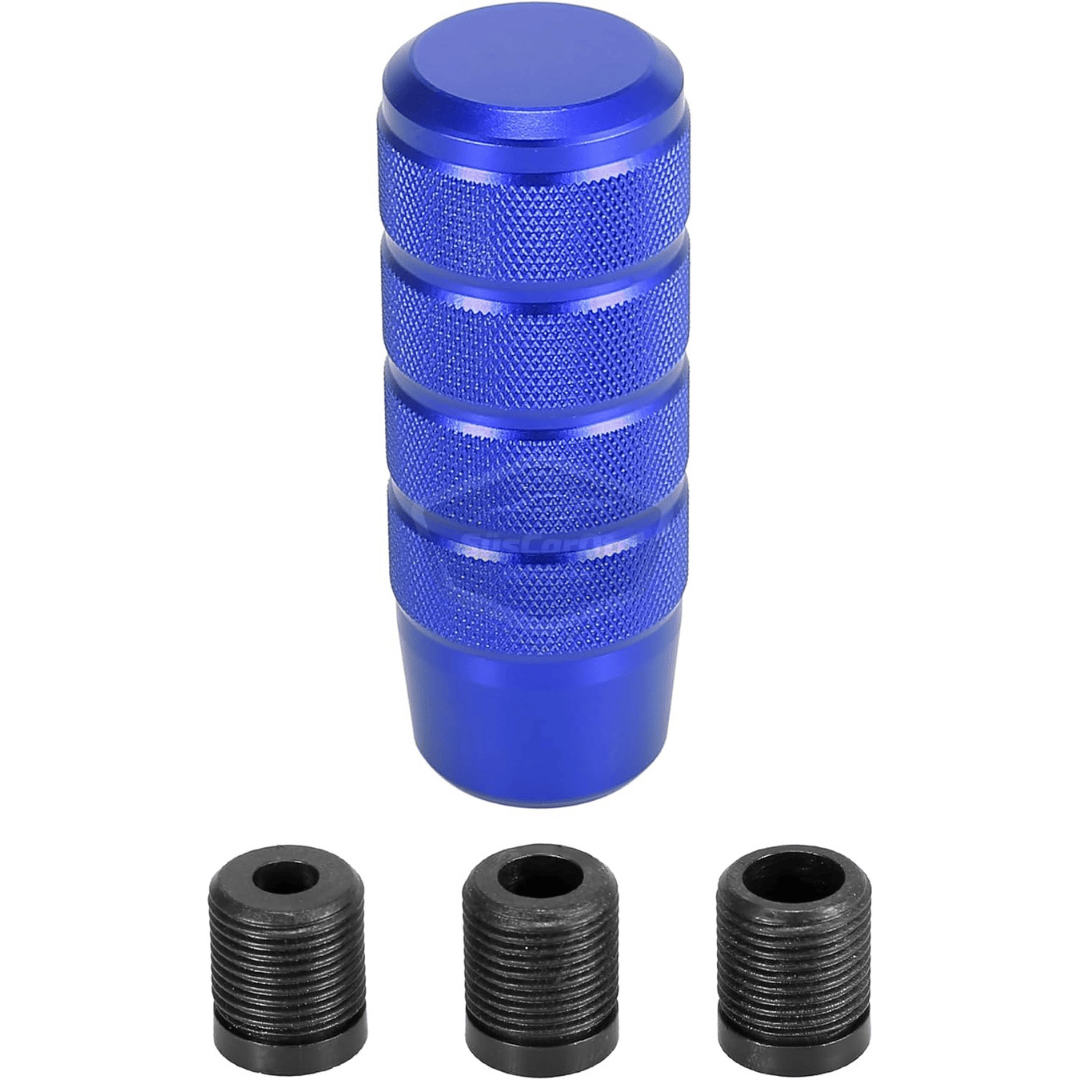 Üniversal 9.5 cm JDM Metal Spor Görünümlü Vites Topuzu Aparatlı Alüminyum Alaşım Otomatik-Manuel Yarış Vites Kolu Mavi image 7