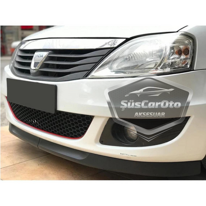 Dacia Logan 2009-2020 Uyumlu Üniversal Astra H lip Esnek Ön Lip 2 Parça Tampon Altı Dil Karlık Ön Ek image 1