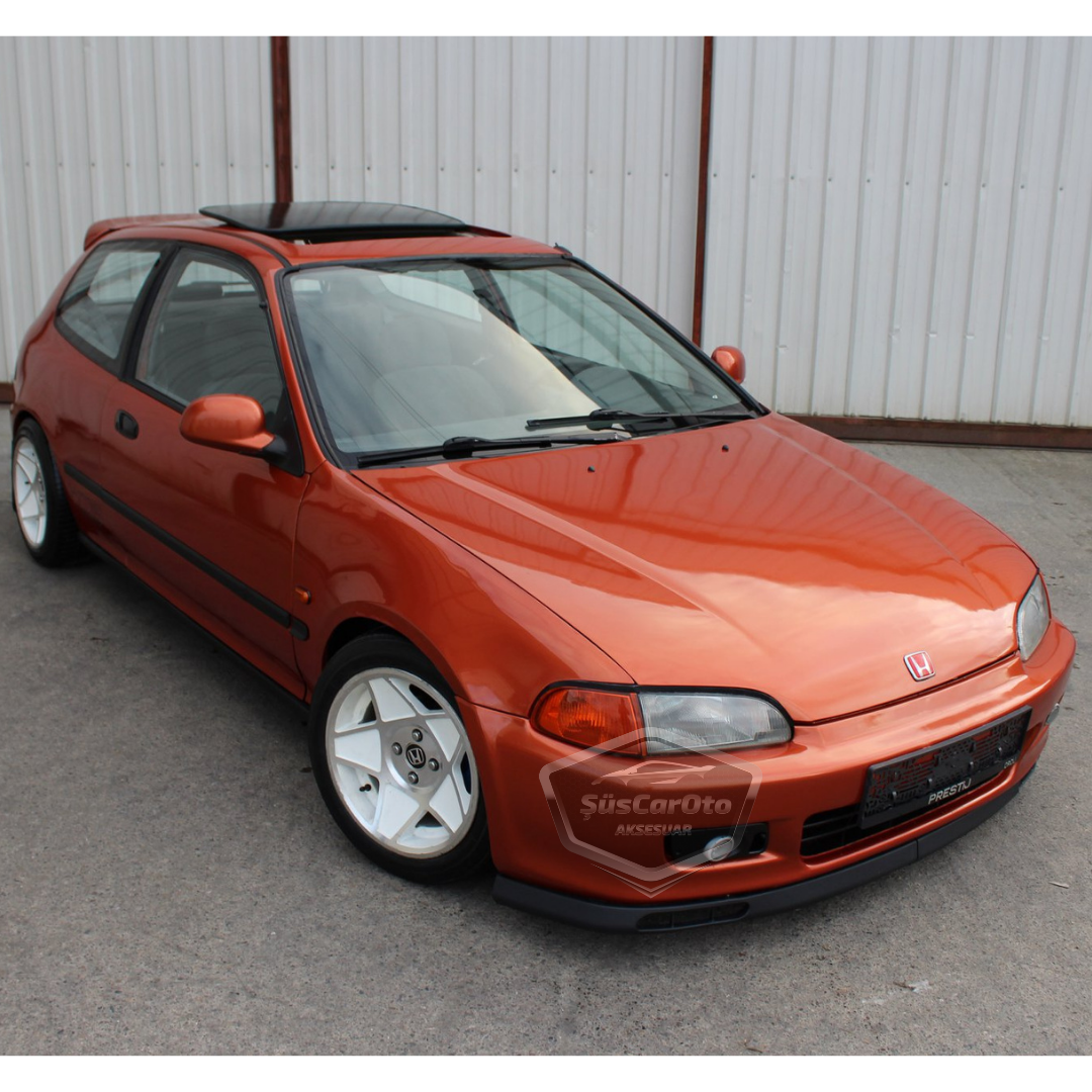 Honda Civic EG 1991-1995 Uyumlu Üniversal Laguna Lip Esnek Ön Lip 2 Parça Tampon Altı Dil Karlık Ön Ek image 1