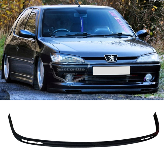 Peugeot 306 1993-2002 Uyumlu Üniversal Laguna Lip Esnek Ön Lip 2 Parça Tampon Altı Dil Karlık Ön Ek image 0