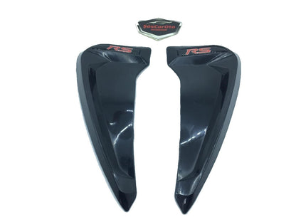 RS Logolu Piano Black Esnek Çamurluk Venti Izgarası Sağ Sol 2 Adet image 1