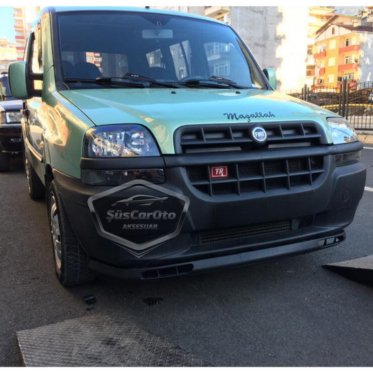 Fiat Doblo D1 2000-2005 Uyumlu Üniversal Laguna Lip Esnek Ön Lip 2 Parça Tampon Altı Dil Karlık Ön Ek image 0