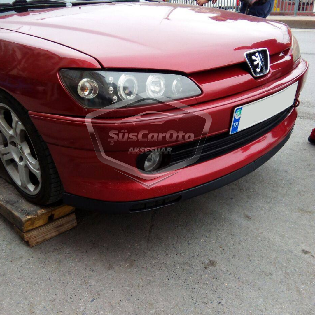 Peugeot 306 1993-2002 Uyumlu Üniversal Laguna Lip Esnek Ön Lip 2 Parça Tampon Altı Dil Karlık Ön Ek image 5