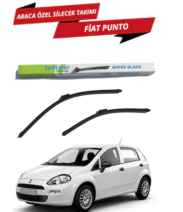Fiat Punto Sentinel Araca Özel Muz Ön Silecek Takımı Sağ Sol image 0