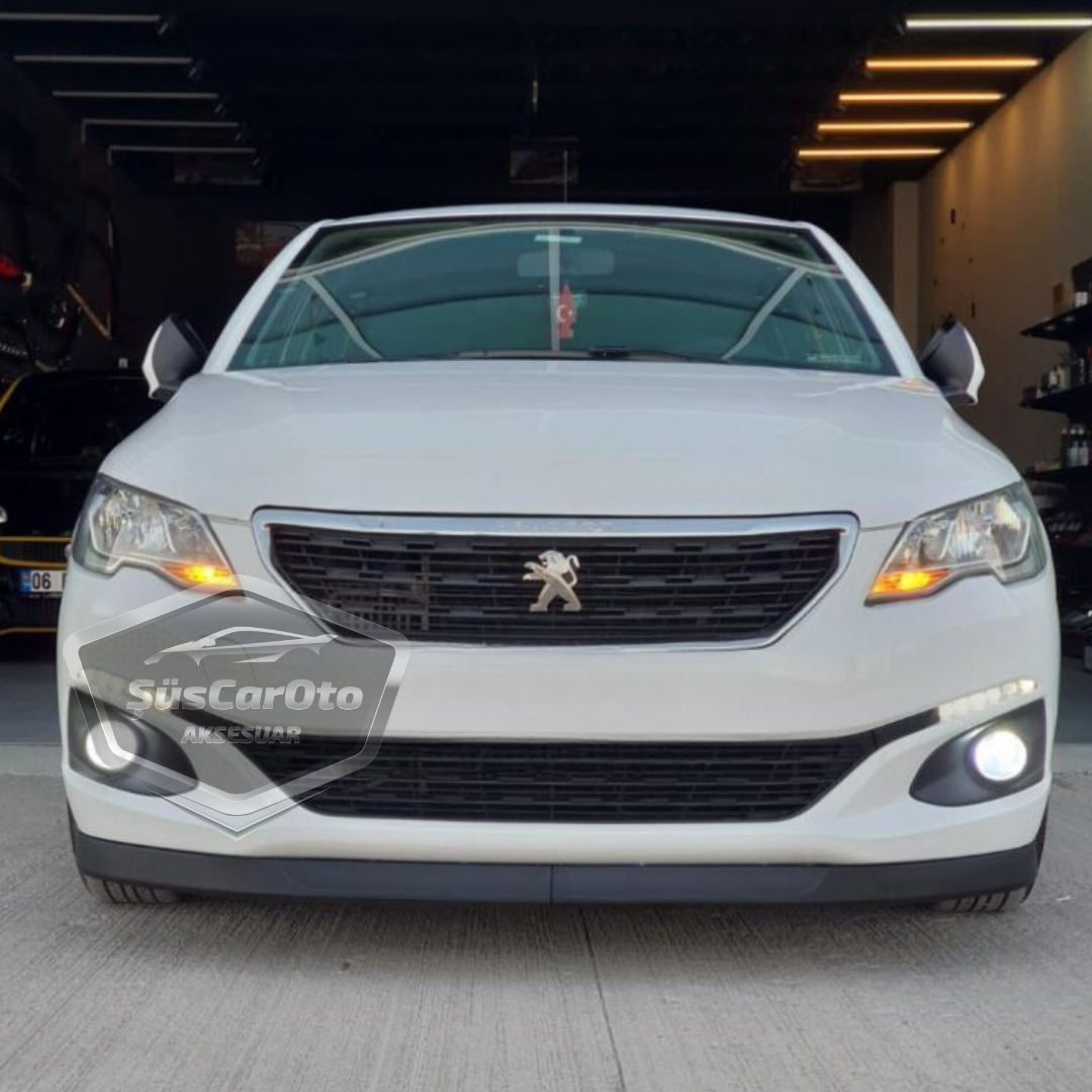 Peugeot 301 2012-2021 Uyumlu Üniversal Astra H lip Esnek Ön Lip 2 Parça Tampon Altı Dil Karlık Ön Ek image 2