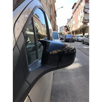 Ford Courier 2014-2017 Batman Yarasa Ayna Kapağı Piano Black ABS Plastik image 6