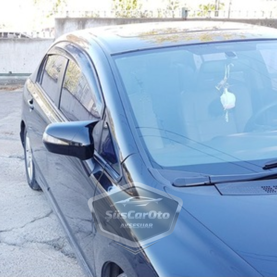 Honda Civic FD6 2006-2011 Batman Yarasa Ayna Kapağı Piano Black ABS Plastik image 8