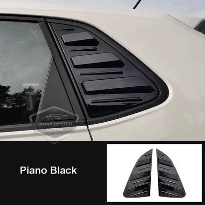 Vw Polo MK6 2018 Sonrası Uyumlu Kelebek Cam Izgarası Kelebek Cam Vizörü İthal Havalandırma Sağ Sol Takım Parlak Siyah 1.Sınıf image 3