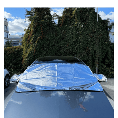Her Araca Uygun Ön Cam Brandası Aynalara Geçme Çadır Araç Camı Buzlanma Önleyici Ve Koruyucu Branda Cam Üstü Kar Örtüsü Buz Brandası Güneş Önleyici Su Geçirmez 155 X 90 cm image 5