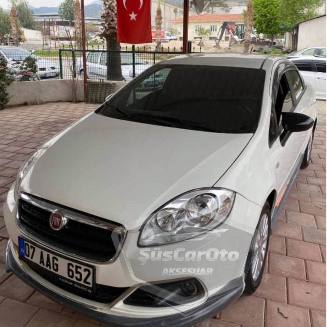 Fiat Linea 2007-2015 Batman Yarasa Ayna Kapağı Piano Black ABS Plastik image 1