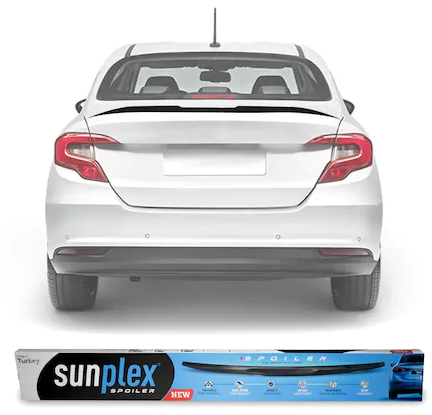 SUNPLEX Fiat Egea Bagaj Üstü Spoiler Piano Black 2015 Sonrası image 0