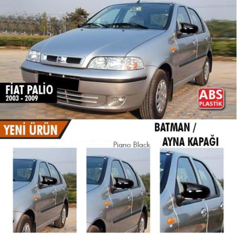 Fiat Palio 2003-2009 Batman Yarasa Ayna Kapağı Piano Black ABS Plastik image 0