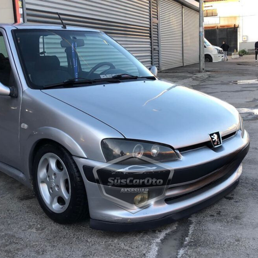 Peugeot 106 1991-2004 Uyumlu Üniversal Astra H lip Esnek Ön Lip 2 Parça Tampon Altı Dil Karlık Ön Ek image 4