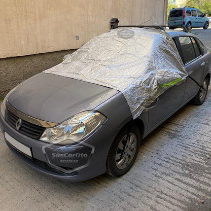 Her Araca Uygun Ön ve Yan Cam Brandası Aynalara Geçme Çadır Araç Camı Buzlanma Önleyici Ve Koruyucu Branda Cam Üstü Kar Örtüsü Buz Brandası Güneş Önleyici Su Geçirmez image 5