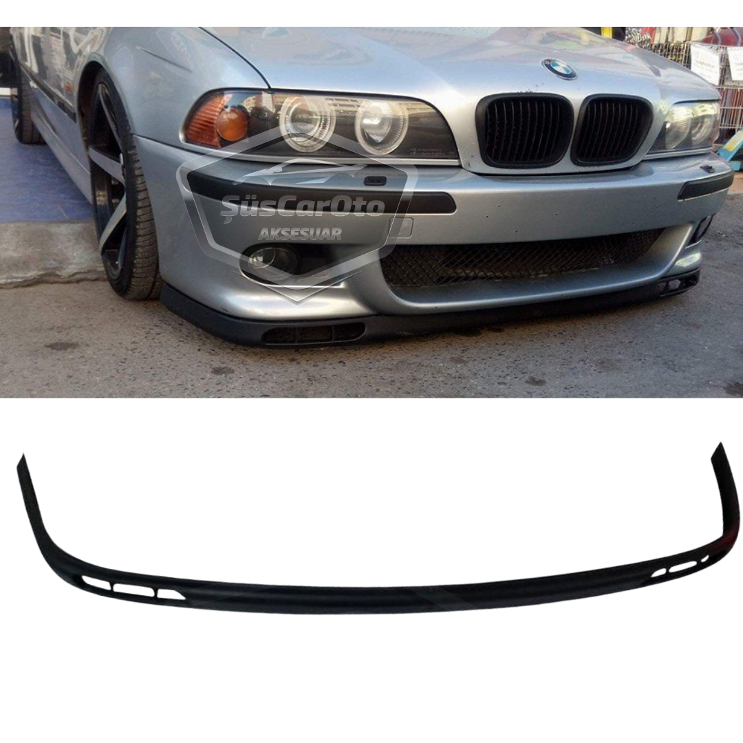 BMW 5 Serisi E39 1995-2004 Uyumlu Üniversal Laguna Lip Esnek Ön Lip 2 Parça Tampon Altı Dil Karlık Ön Ek image 0
