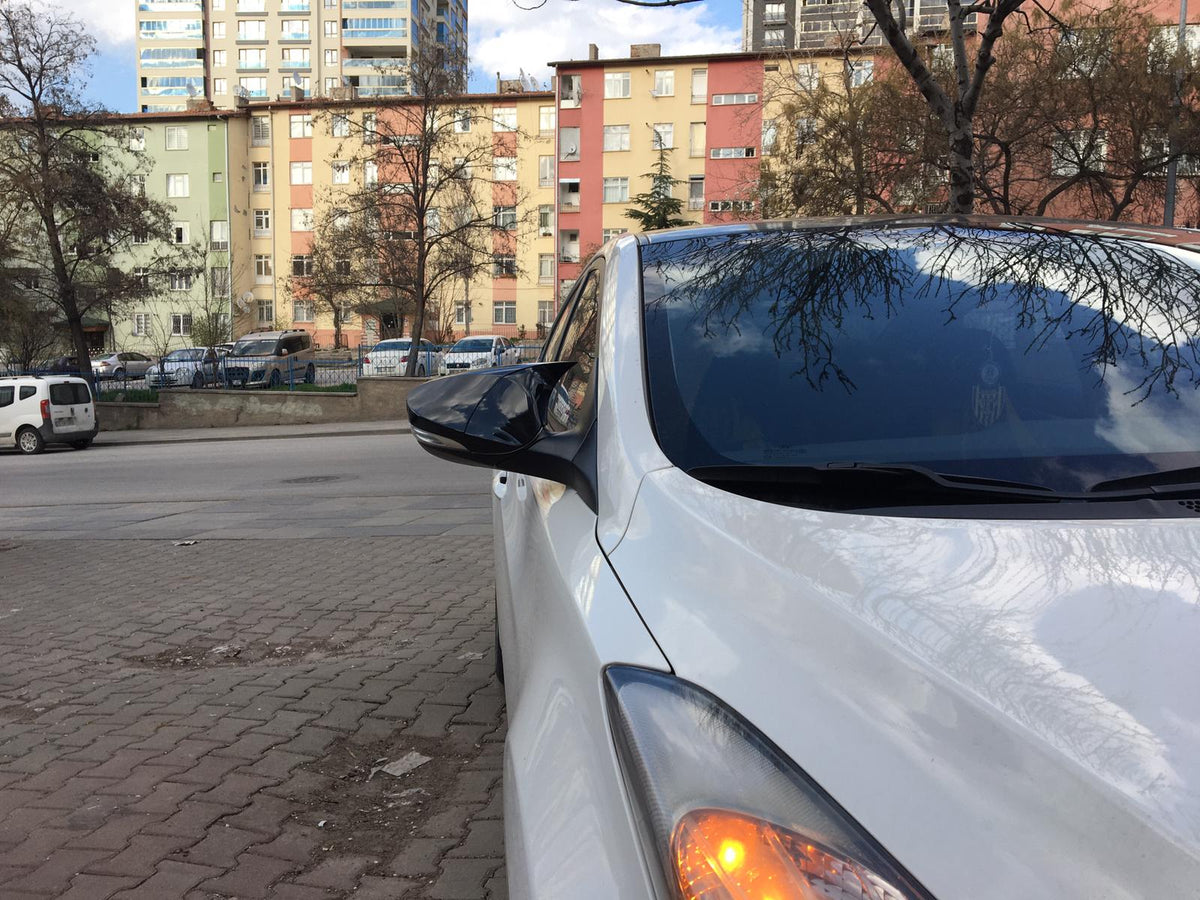 Hyundai Elantra 2011-2016 Batman Yarasa Ayna Kapağı Piano Black ABS Plastik image 8