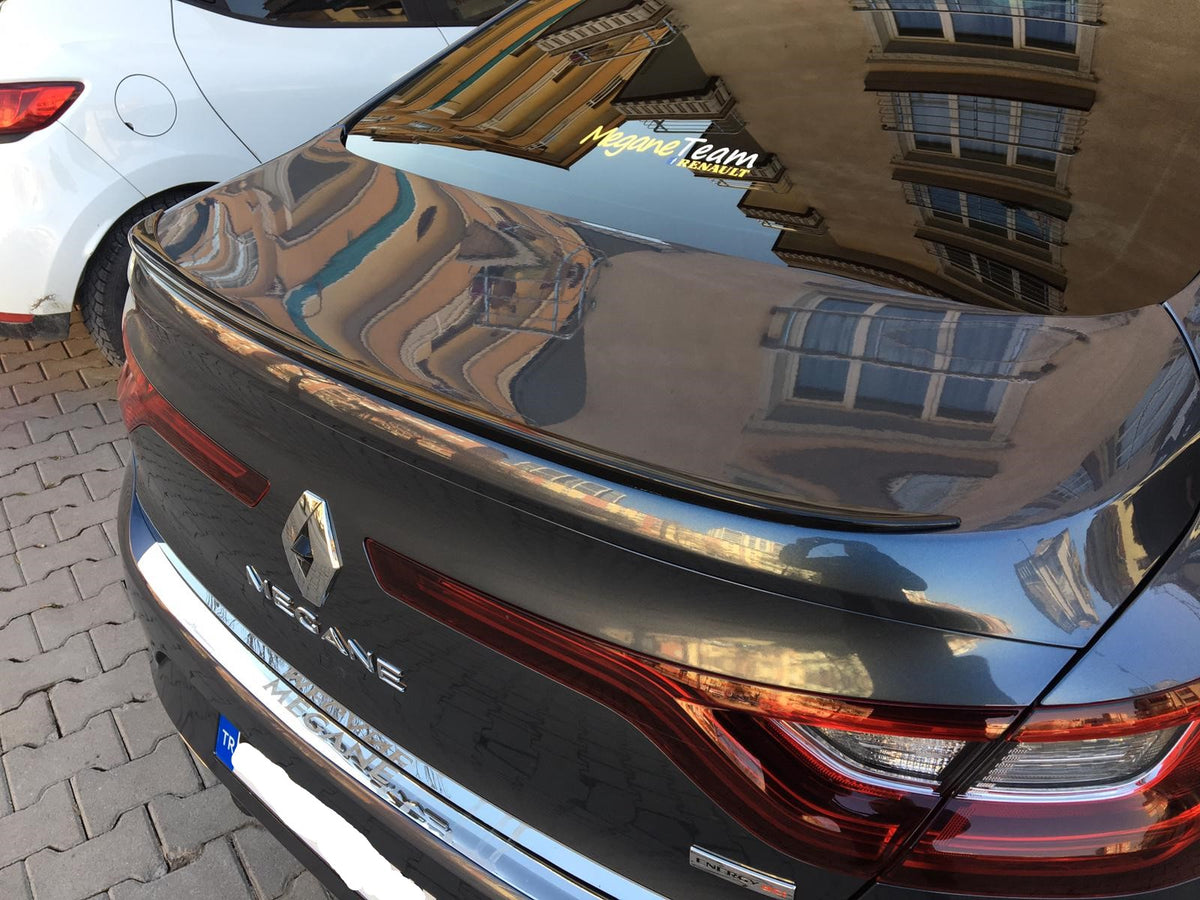 Renault Megane 4 Sedan Kasa Bagaj Üstü Spoiler Piano Black Siyah image 4