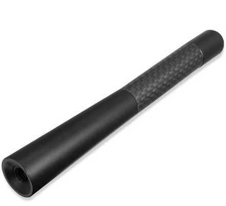 Araç Anten Karbon Desenli Spor Çubuk Metal Radio Anteni Siyah image 4