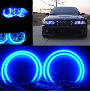 BMW E46 318 320 325 330 CCFL Angel Eyes Mavi Encıl Seti Far Halkası image 5