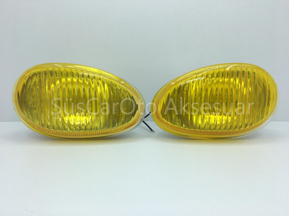 Hyundai Accent Yumurta Kasa 95-00 Sis Lambası Takımı Sarı 2 Adet image 0