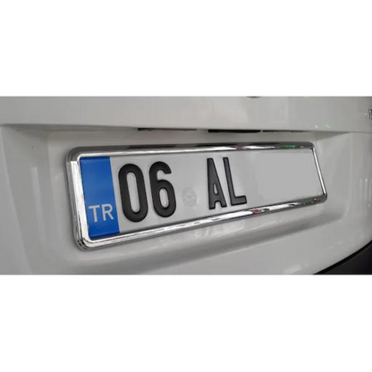 Krom Çerçeveli Esnek Araç Takmatik Plakalık Oto Plakalık Plaka Altı Altlığı Plaka Tutucu Yeni Nesil Plakalık 1 Adet image 7