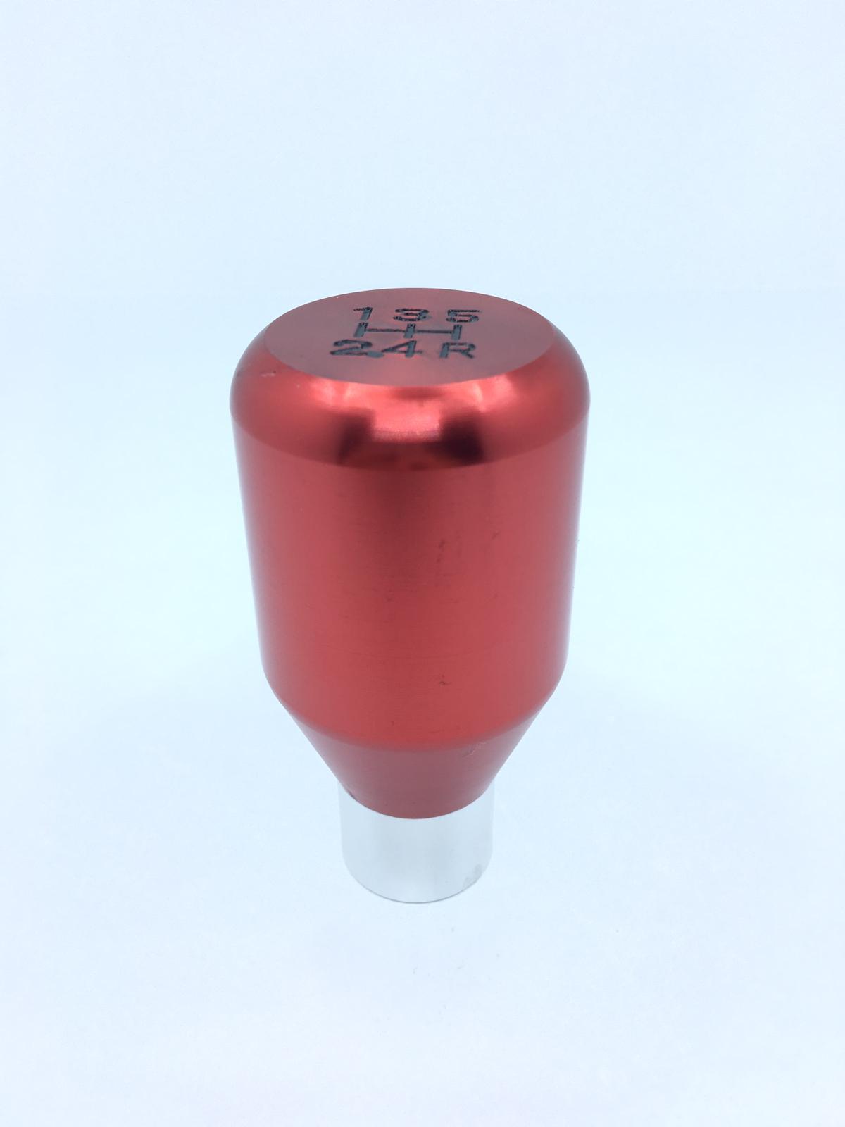 Üniversal Metal Spor Görünümlü Vites Topuzu Aparatlı Düz Tip Kırmızı image 4