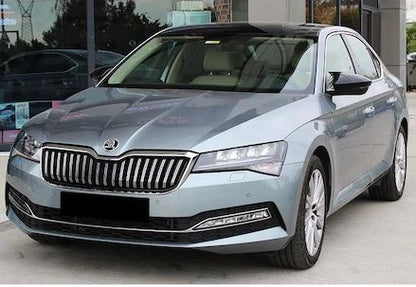 Skoda SuperB Mk3 2015-2021 Batman Yarasa Ayna Kapağı Piano Black ABS Plastik image 0