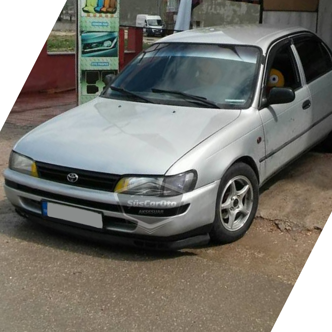 Toyota Corolla AE101 Efsane Kasa 1991-1998 Uyumlu Üniversal Laguna Lip Esnek Ön Lip 2 Parça Tampon Altı Dil Karlık Ön Ek image 9