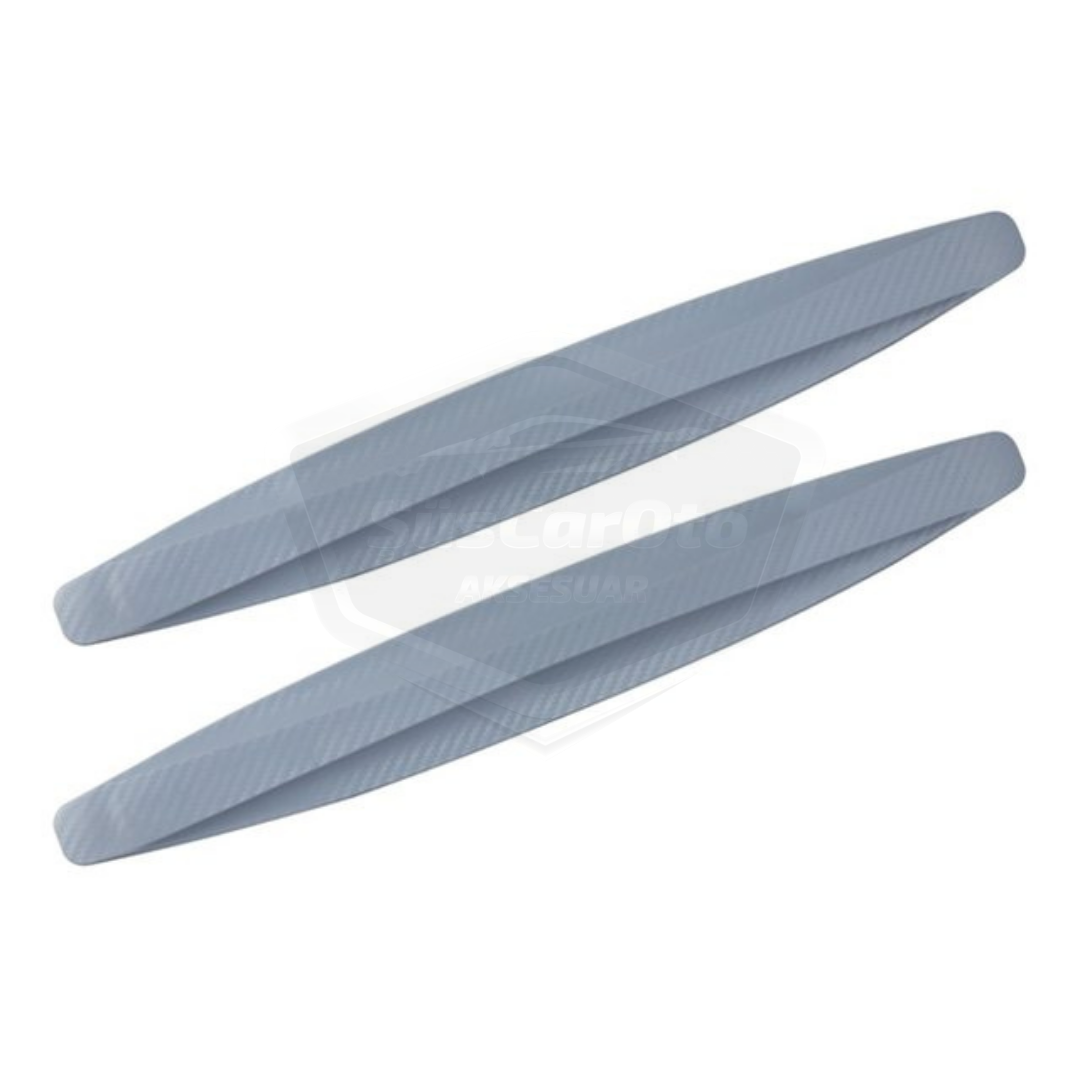 5D Esnek Tampon Koruma Bandı Tampon Koruyucu Şerit Yumuşak Bant 2 li Paket Gri Karbon image 8