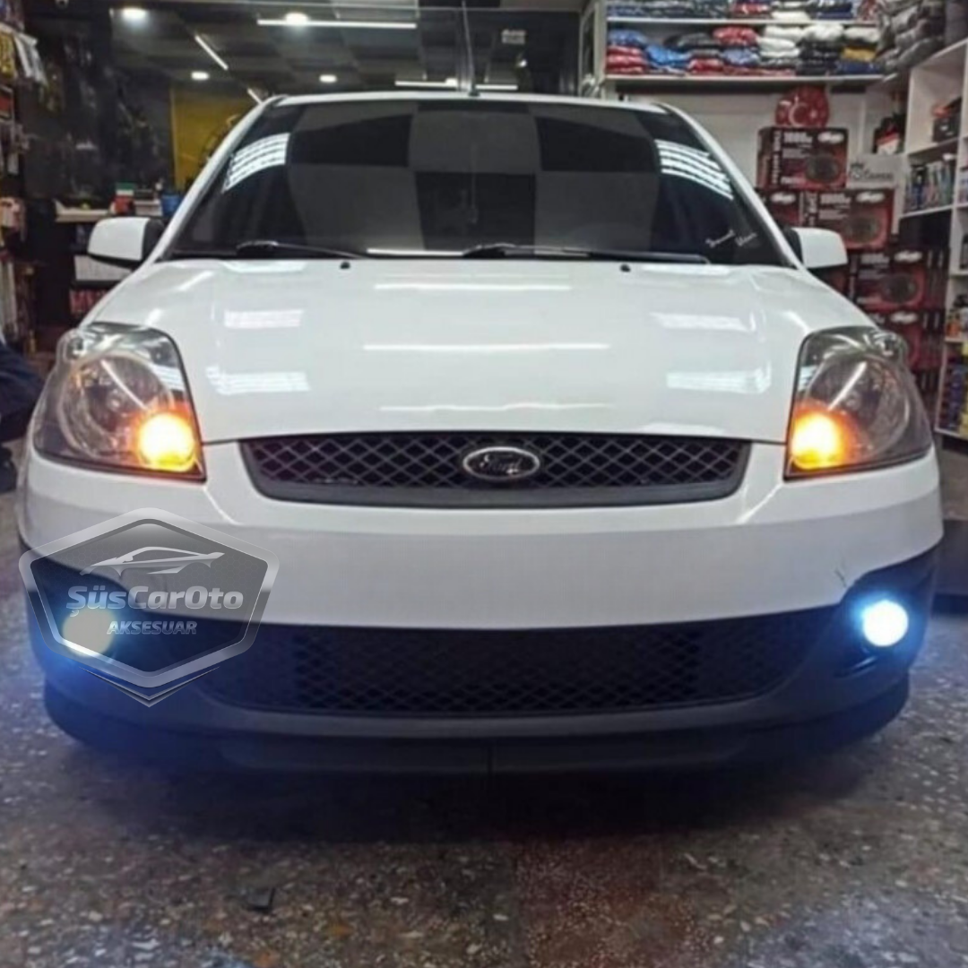 Ford Fiesta 2002-2008 Uyumlu Üniversal Astra H lip Esnek Ön Lip 2 Parça Tampon Altı Dil Karlık Ön Ek image 0