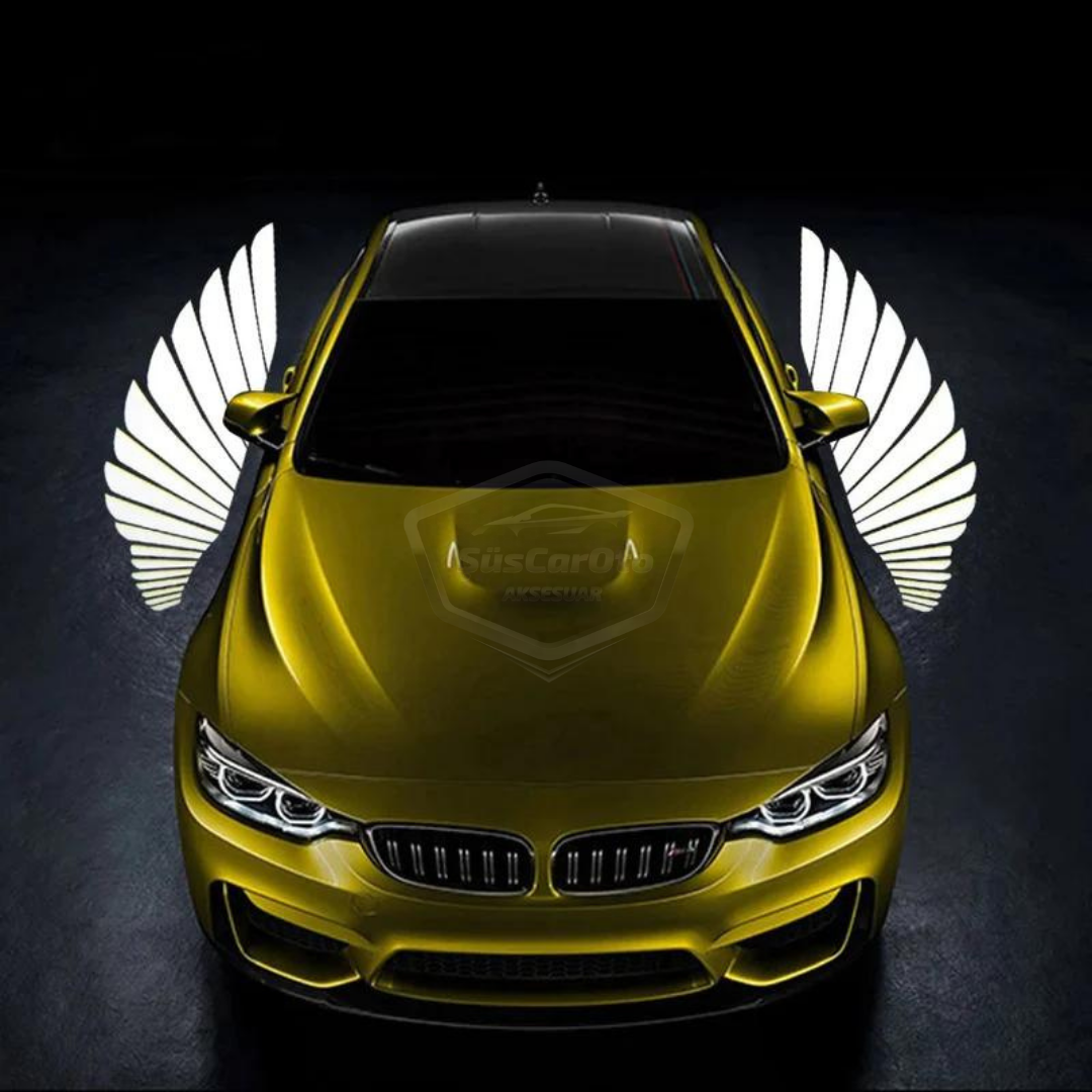 Üniversal Oto Araç Ayna Altı Angel Led Otomobil Gündüz Farı Araba Melek Kanat Led Beyaz 12 Volt image 0