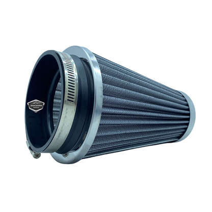 Ses &amp; Performans Arttırıcı Açık Hava Filtresi Uzun Tip Gri +6 Hp Aparatlı Üniversal image 7