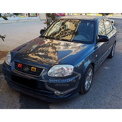 Hyundai Accent Admire 2000-2006 Batman Yarasa Ayna Kapağı Piano Black ABS Plastik image 1