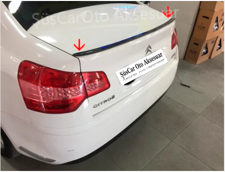 Citroen C5 Bagaj Üstü Spoiler Bagaj Çıtası Piano Black image 1
