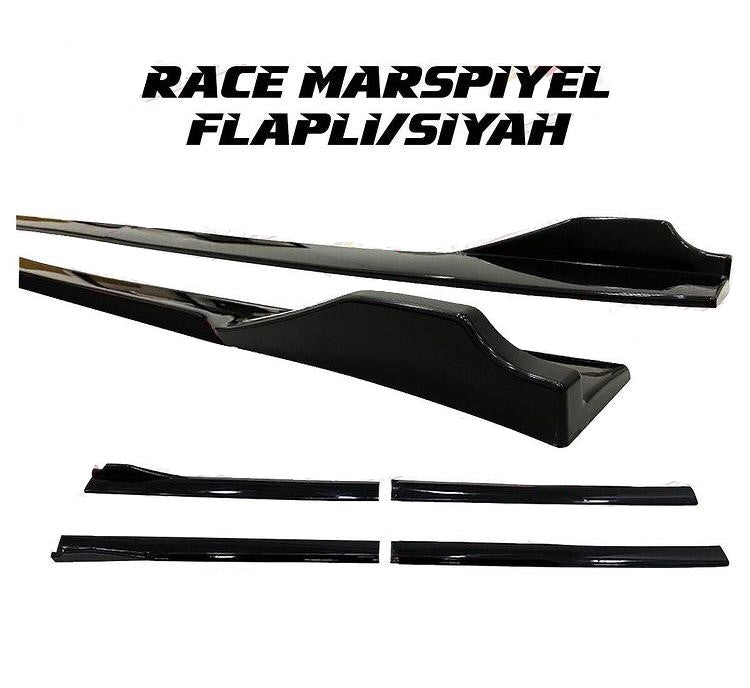 Üniversal Piano Black Kulaklı Flaplı Marşpiyel Lipi Bıçağı Siyah image 0